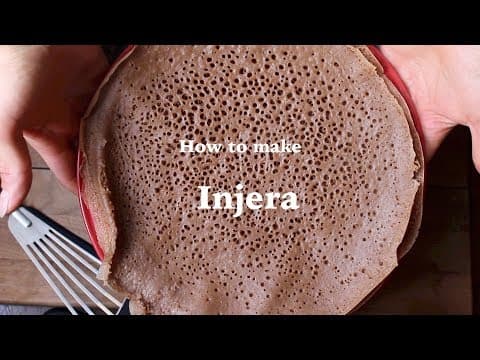 How to Make Ethiopian Injera- Ferment Teff Flour