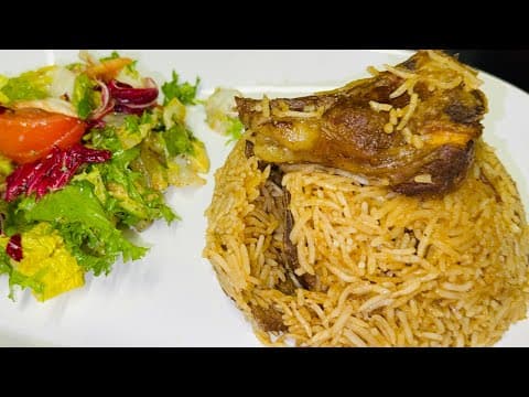 Ethiopian food  ሩዝ በስጋ አዘገጃጀት (መንዲ) how to make rice with meat 